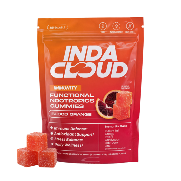 Blood Orange Daily Mushroom Non-THC Gummies 20 Count
